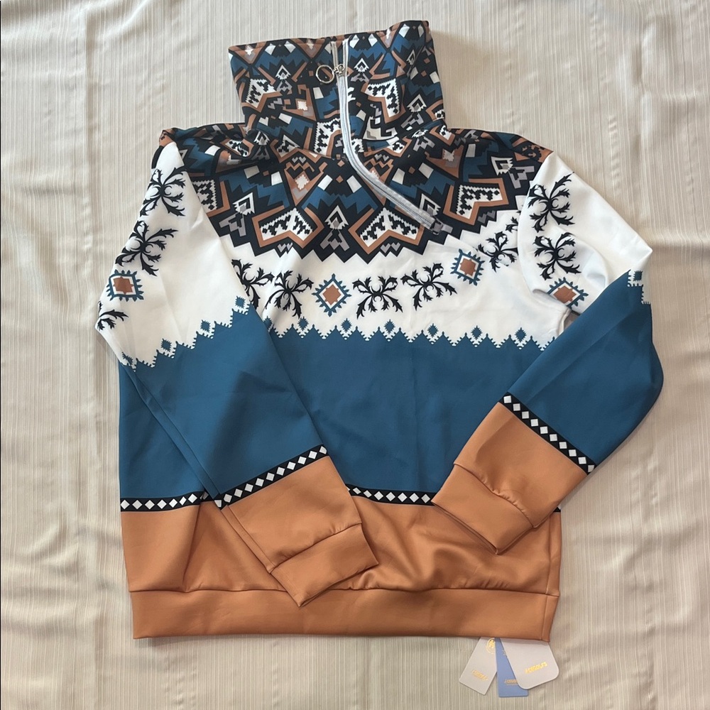 Acegolfs Bold Baroque gold sweatshirt